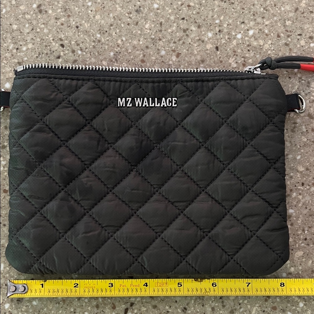 MZ Wallace Quilted gray clutch/bag